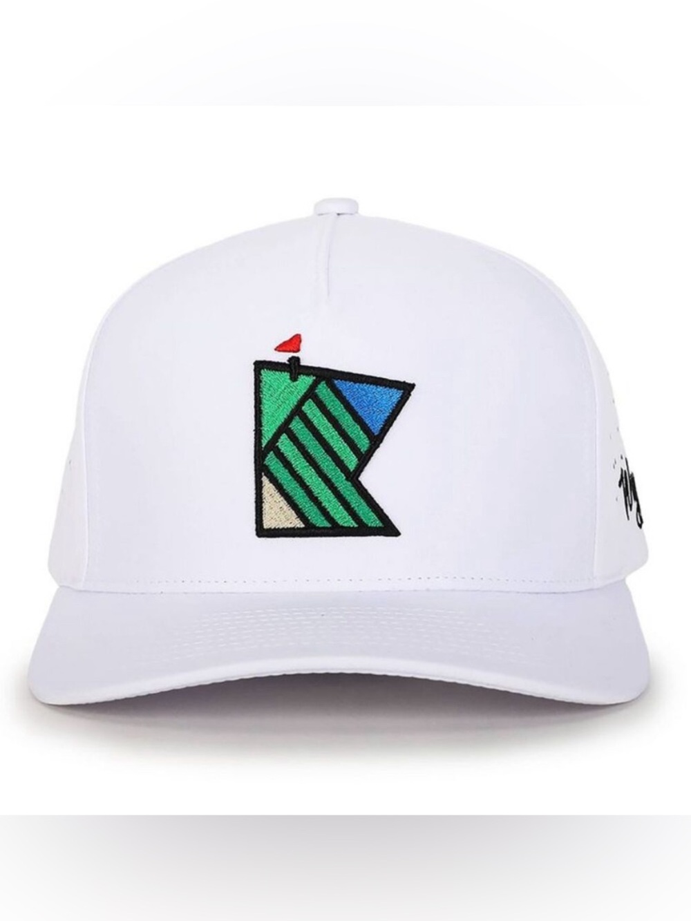 Waggle Adult Polyester Baseball Hat Minnesota Golf white green SnapBack New tag